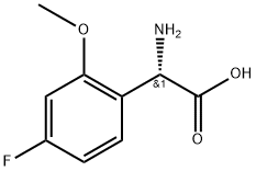 (2S)-2-amino-2-(4-fluoro-2-methoxyphenyl)acetic acid Structure