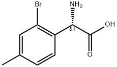 (2S)-2-amino-2-(2-bromo-4-methylphenyl)acetic acid Structure