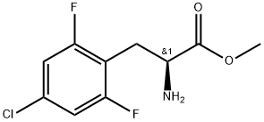 methyl (2S)-2-amino-3-(4-chloro-2,6-difluorophenyl)propanoate 구조식 이미지