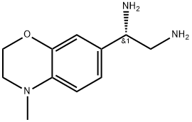 (S)-1-(4-methyl-3,4-dihydro-2H-benzo[b][1,4]oxazin-7-yl)ethane-1,3-diamine 구조식 이미지