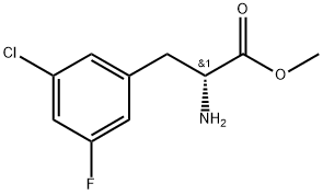 methyl (2R)-2-amino-3-(3-chloro-5-fluorophenyl)propanoate Structure