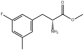 methyl (2R)-2-amino-3-(3-fluoro-5-methylphenyl)propanoate 구조식 이미지