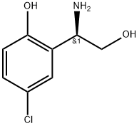 2-[(1R)-1-amino-2-hydroxyethyl]-4-chlorophenol Structure