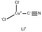 Cuprate(2-), dichloro(cyano-κC)-, lithium (1:2) Structure