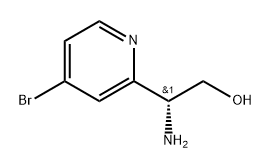 (2R)-2-amino-2-(4-bromopyridin-2-yl)ethan-1-ol Structure