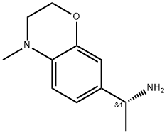 (R)-1-(4-methyl-3,4-dihydro-2H-benzo[b][1,4]oxazin-7-yl)ethan-1-amine Structure