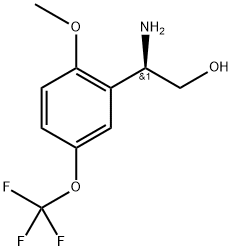 (2R)-2-amino-2-[2-methoxy-5-(trifluoromethoxy)phenyl]ethanol Structure