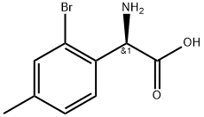 (2R)-2-amino-2-(2-bromo-4-methylphenyl)acetic acid Structure