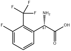 (2S)-2-amino-2-[3-fluoro-2-(trifluoromethyl)phenyl]acetic acid Structure