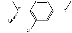 Benzenemethanamine, 2-chloro-α-ethyl-4-methoxy-, (αR)- 구조식 이미지