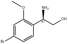 (2R)-2-amino-2-(4-bromo-2-methoxyphenyl)ethan-1-ol Structure