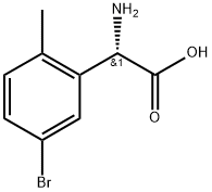 (S)-2-AMINO-2-(5-BROMO-2-METHYLPHENYL)ACETIC ACID HCL Structure