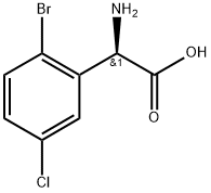 (2R)-2-amino-2-(2-bromo-5-chlorophenyl)acetic acid Structure