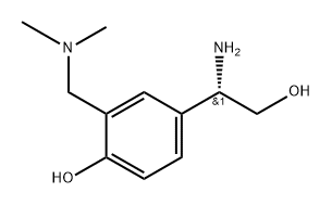 Benzeneethanol, β-amino-3-[(dimethylamino)methyl]-4-hydroxy-, (βS)- Structure