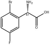 (S)-2-AMINO-2-(2-BROMO-5-FLUOROPHENYL)ACETIC ACID HCL Structure