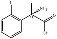 Benzeneacetic acid, a-amino-2-fluoro-a-methyl-, (aS)- 구조식 이미지