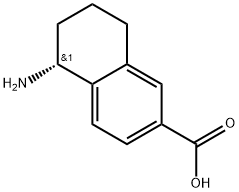 (R)-5-amino-5,6,7,8-tetrahydronaphthalene-2-carboxylicacid Structure