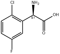 (R)-2-AMINO-2-(2-CHLORO-5-FLUOROPHENYL)ACETIC ACID HCL Structure