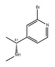 (R)-1-(2-bromopyridin-4-yl)-N-methylethanamine Structure