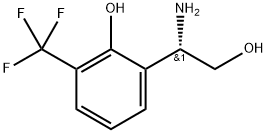 2-[(1S)-1-amino-2-hydroxyethyl]-6-(trifluoromethyl)phenol Structure