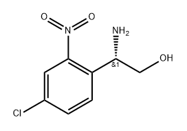 Benzeneethanol, β-amino-4-chloro-2-nitro-, (βS)- Structure