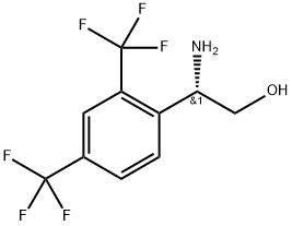 (2S)-2-amino-2-[2,4-bis(trifluoromethyl)phenyl]ethanol Structure