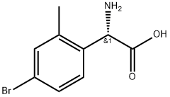 (2S)-2-amino-2-(4-bromo-2-methylphenyl)acetic acid Structure