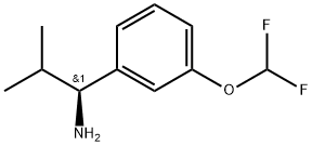 (S)-1-(3-(difluoromethoxy)phenyl)-2-methylpropan-1-amine Structure