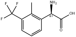 (2R)-2-amino-2-[2-methyl-3-(trifluoromethyl)phenyl]acetic acid Structure