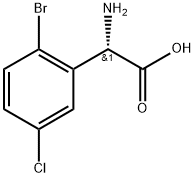 (2S)-2-amino-2-(2-bromo-5-chlorophenyl)acetic acid Structure