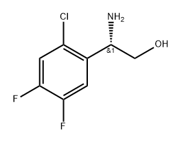 Benzeneethanol, β-amino-2-chloro-4,5-difluoro-, (βS)- Structure