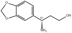 (S)-3-amino-3-(benzo[d][1,3]dioxol-5-yl)propan-1-ol Structure