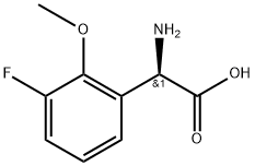 (2R)-2-amino-2-(3-fluoro-2-methoxyphenyl)acetic acid Structure