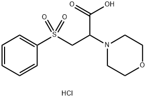 3-(Benzenesulfonyl)-2-(morpholin-4-yl)propanoic acid hydrochloride Structure