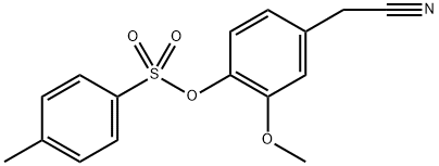 4-(cyanomethyl)-2-methoxyphenyl 4-methylbenzenesulfonate Structure