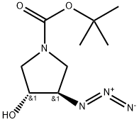 tert-butyl (3R,4R)-3-azido-4-hydroxy-pyrrolidine-1-carboxylate - 95% Structure