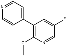 5-Fluoro-2-methoxy-3,4'-bipyridine Structure