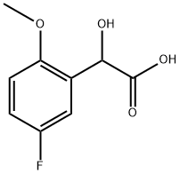 Benzeneacetic acid, 5-fluoro-α-hydroxy-2-methoxy- Structure