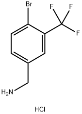 4-Bromo-3-(trifluoromethyl)benzylamine HCl Structure