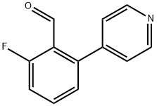 2-fluoro-6-(pyridin-4-yl)benzaldehyde Structure