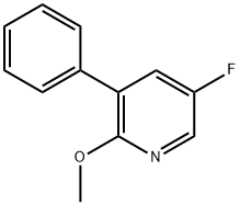 5-Fluoro-2-methoxy-3-phenylpyridine Structure