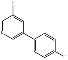 3-fluoro-5-(4-fluorophenyl)pyridine Structure