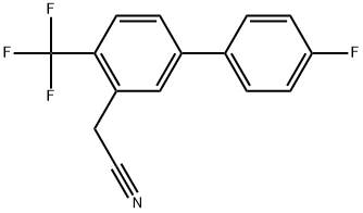 2-(4'-Fluoro-4-(trifluoromethyl)biphenyl-3-yl)acetonitrile Structure