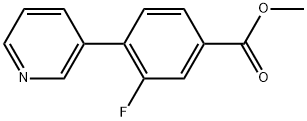 Methyl 3-fluoro-4-(pyridin-3-yl)benzoate Structure