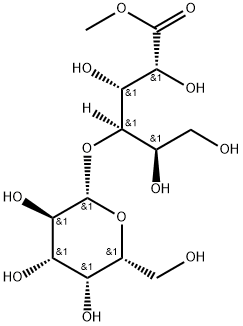 D-Gluconic acid, 4-O-β-D-galactopyranosyl-, methyl ester Structure