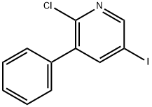 2-Chloro-5-iodo-3-phenylpyridine Structure