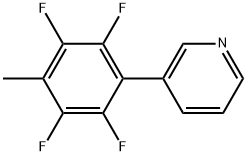 3-(2,3,5,6-Tetrafluoro-4-methylphenyl)pyridine Structure