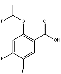 2-(difluoromethoxy)-4,5-difluorobenzoic acid Structure