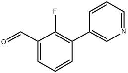 2-fluoro-3-(pyridin-3-yl)benzaldehyde 구조식 이미지