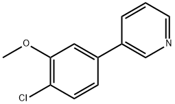 3-(4-Chloro-3-methoxyphenyl)pyridine Structure